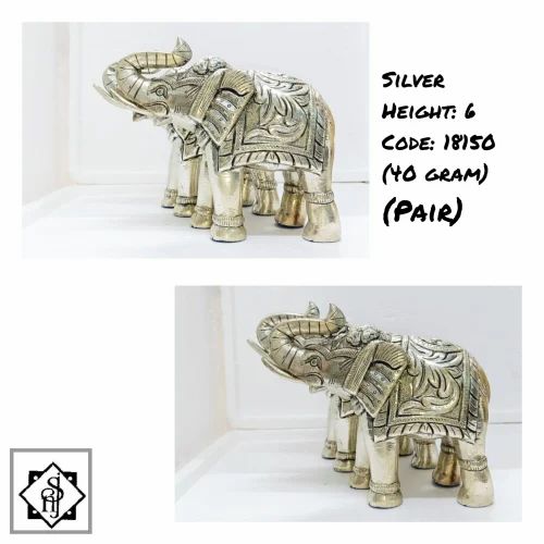 Silver Plated Elephant