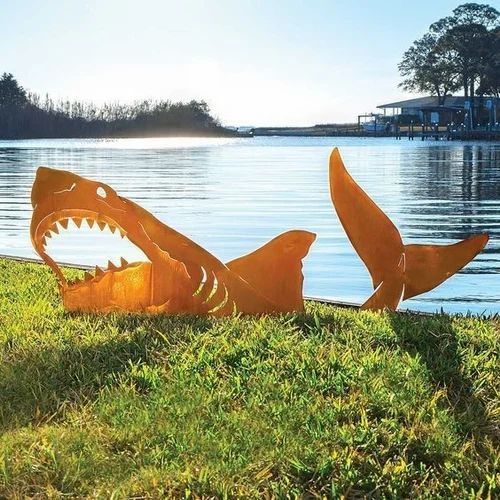 Metal Fish Sculptures
