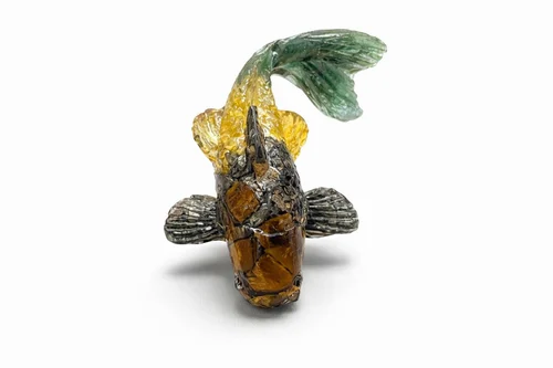 Gemstone Fish Figurine