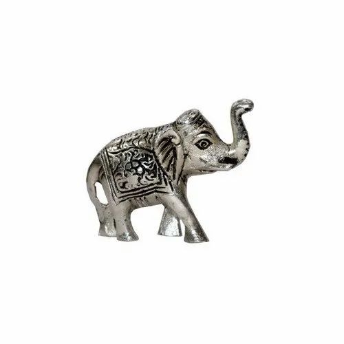 Silver Plated Brass Elephant