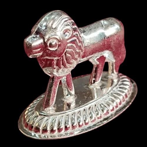 Silver Lion Statue