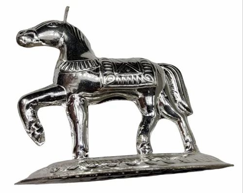 Silver Horse Sculpture