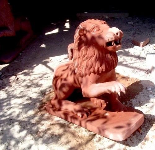 Stone Lion Statue, For Exterior Decor