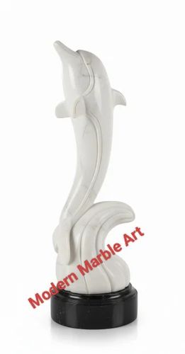 Decorative Marble Dolphin Statue