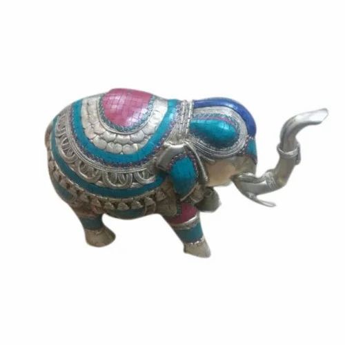 Brass Elephant Statue, for Interior Decor, Size/dimension: 14 Inch