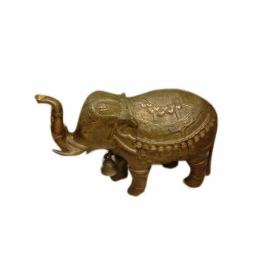 Elephant Brass Statue, for Interior Decor