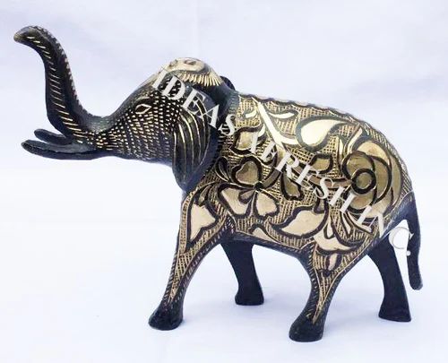 Brass Elephant Statue