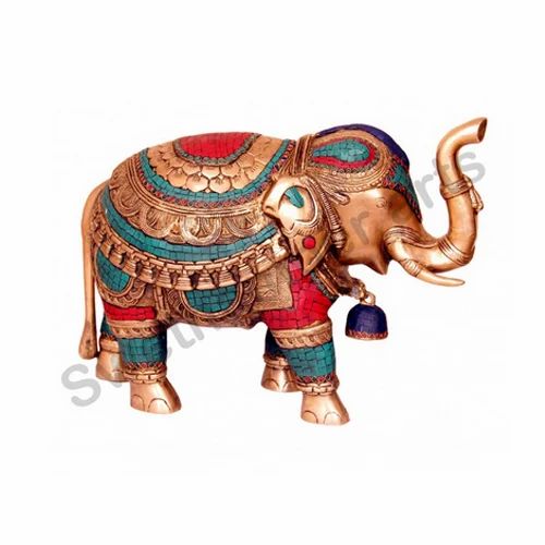Brass Elephant Statue