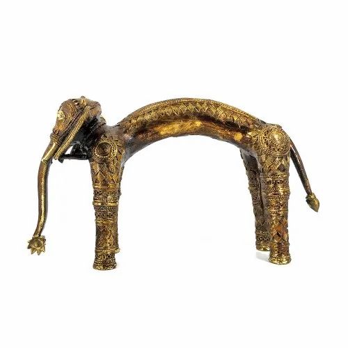 Bronze color Brass Elephant Statue, For Interior Decor