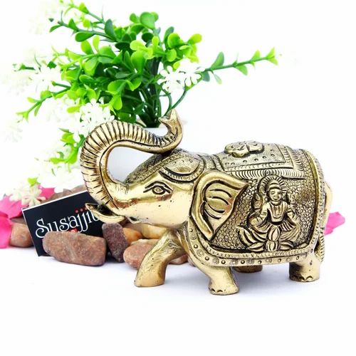 Brass Elephant Statue