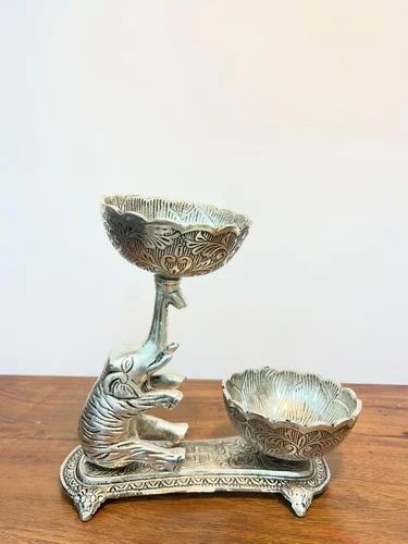 Silver Elephant Statue