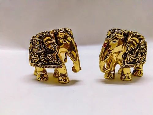 Designer Gold Plated Elephant Statue