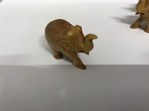 Brown Sandalwood Plain Elephant Trunkup, For Home Decor