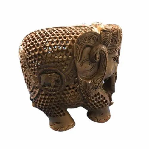 Jali Daar Sandalwood Elephant Statue