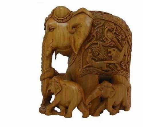 Sandalwood Elephant Statue