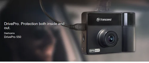 Transcend's DrivePro 550 Dash Car Camera, 720p