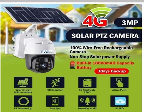 RVG IP Camera CCTV 4G PTZ SOLAR for AGRICULTURE, 3 MP