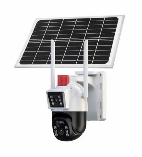 FOS Solar CCTV Security Camera 5MP + 5MP (Dual Lens) Full HD IR