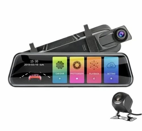 TVS-D208 10-Inch Triple Lens 1080P Car DVR Dash Cam with Night Vision