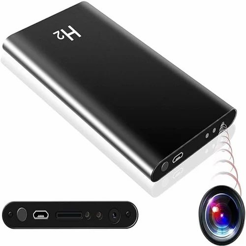 CAMLEIGH H2 Power Bank Security Camera Nanny, 5 Hours Continuous Video Recording