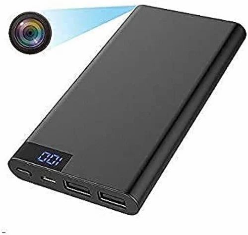 ABS Black 4K WIFI H11 Power Bank Camera, For Security, Day & Night