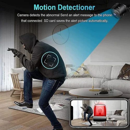 A9 Hidden IP Camera (1080p) - Battery Adapter Power, Motion Based Recording, No Wi-Fi Security Camera