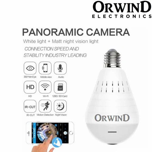 Bulb Spy Camera LED Light - O3401A Micro Bulb Security Hidden Camera