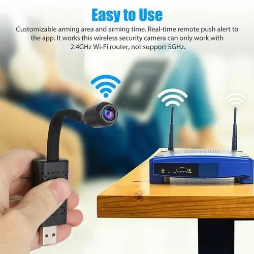 Smars HD Mini WiFi USB IP Camera, 8 MP, Camera Range: 45 m