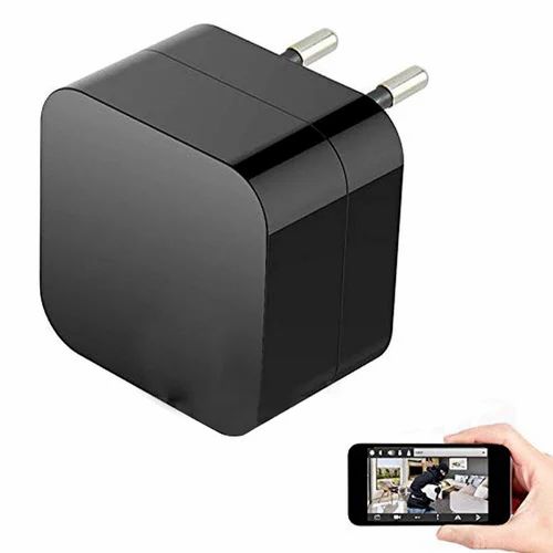 Black Wifi 1920P Spy Usb Charger/Power Adaptor Hidden Camera Security Camera