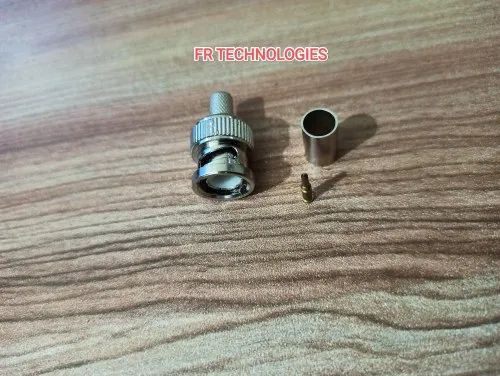 Teleibs Male Bnc RF Connector, Cable Mount, Contact Material: Nikal Alloy