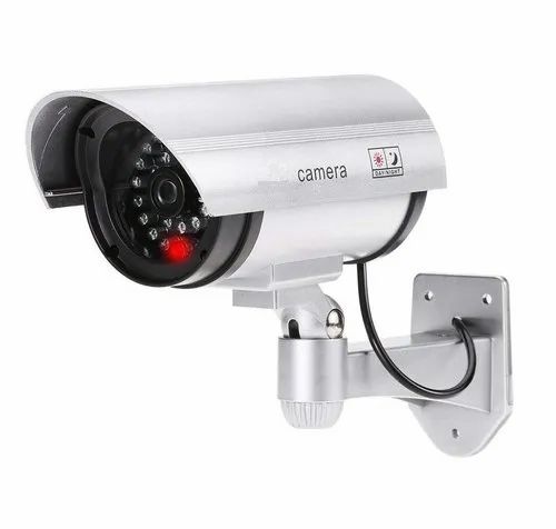 IR Camera - Fake Camera Day & Night Switch Dummy CCTV Security Camera With Flashing Red Light