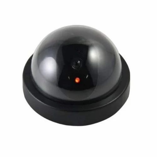Modulyss Dummy Fake Cctv Dome Camera With Red Flash Indicator (black Color)