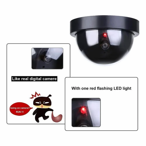 Black Dummy Fake Security Cctv Dome Camera