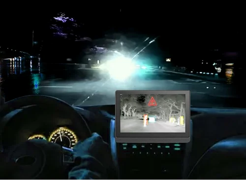 Car Thermal Night Vision camera System with AI Pedestrian & Vehicle Detection - Anti-Glare