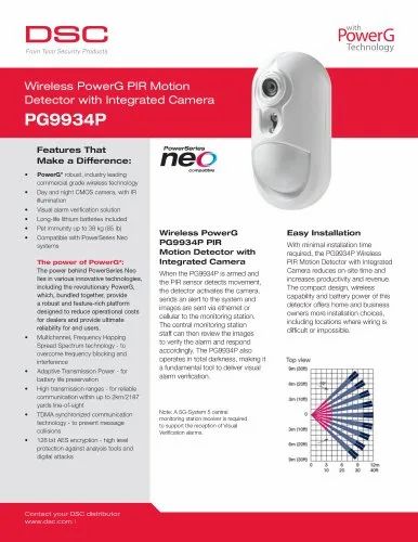 Sky Vision Motion Detector with Integrated Camera