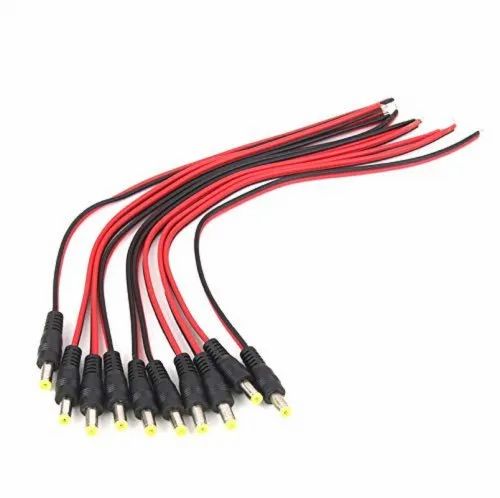 FEDUS 12v Dc Power Pigtail Male Cable Plug Wire For Cctv