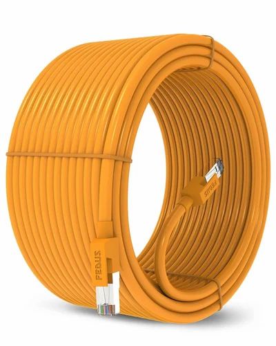 FEDUS 5 Meter Cat6 Ethernet Cable, Lan Cable, Network Cable Orange, Cca