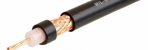 Copper Black Coaxial Cable, For CCTV