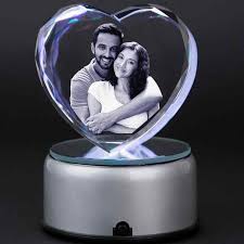 3D Crystal Photo Cube