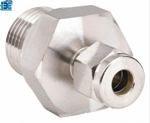 IB Export White SS Male Connector, Packaging Type: Box, Size/Dimension: 1/16