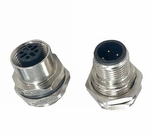 M12 4pin Male Bulkhead