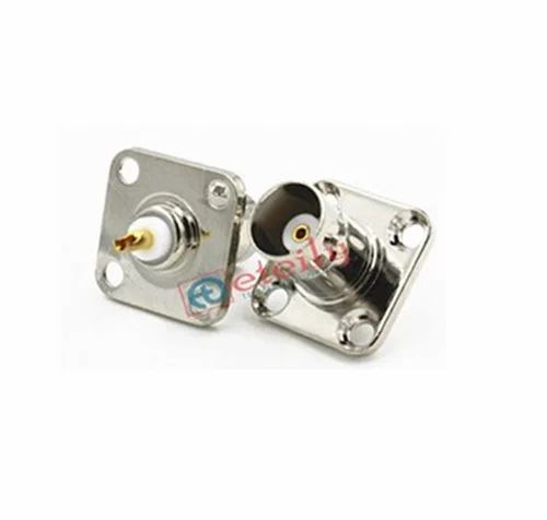 BNC Female Jack with 4 holes Flange Panel Chassis Mount Solder Connector