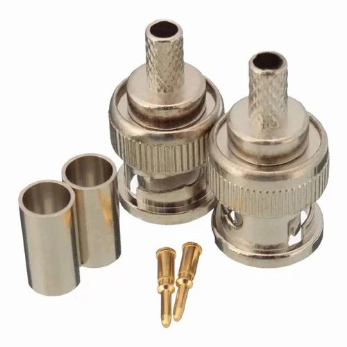 Brass Bnc Connector, 18 GHz, Contact Material: Gold
