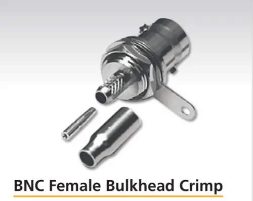 SPECTRA Bnc Female Bulkhead Connector Crimp