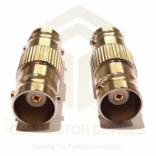 BNC FEMALE TO FEMALE COUPLER, 18 GHz, Contact Material: Brass