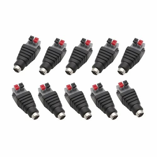 CentIot - 10PCS DC Power Connector to Terminal connector (5521 Male Jack to Press fit Terminal)