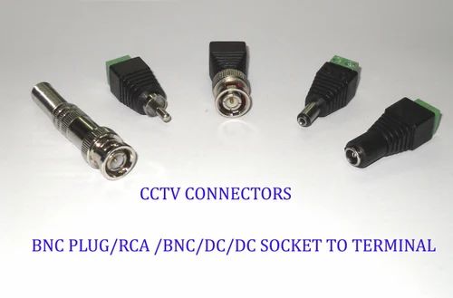 RCA Black CCTV Connectors
