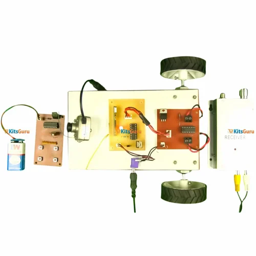 Surveillance Robot (without microcontroller) Records and play video at remote location.