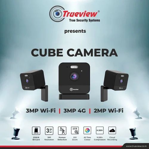 Trueview 4G 3MP CUBE CAMERA, Camera Range: 15 m