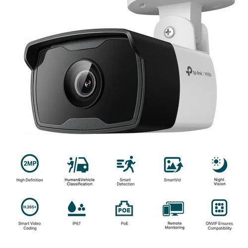 Tp-link VIGI C320I 2MP Outdoor IR Bullet Network Camera Smart Detection Flexible Management